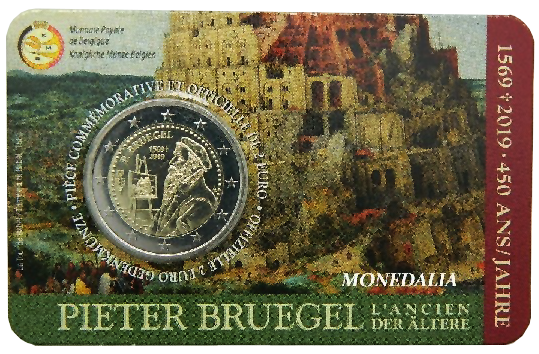 2 euros conmemorativa 450º aniversario de la muerte de Pieter Brueghel el Viejo Año 2019
